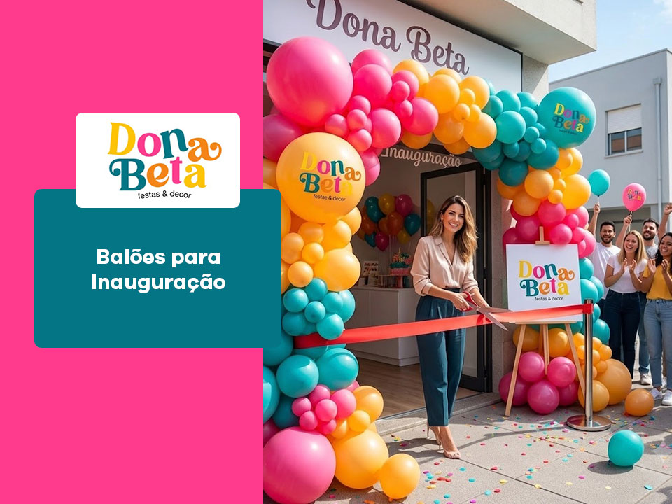 Balões para Inauguração