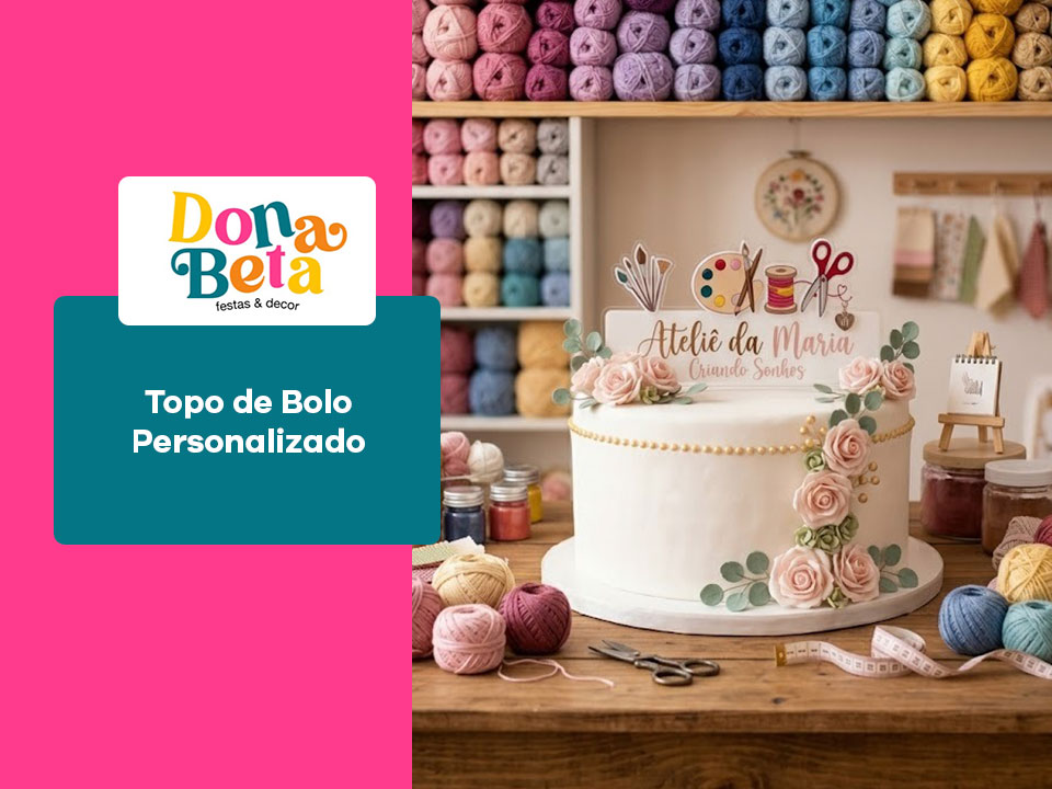 Topo de Bolo Personalizado