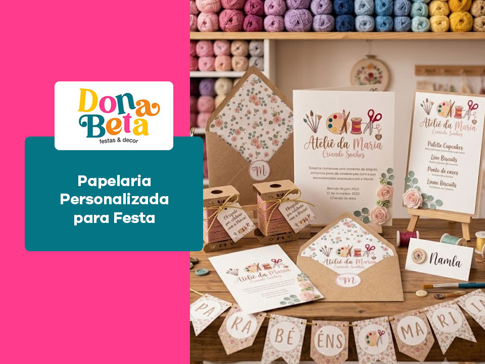 Papelaria Personalizada para Festa